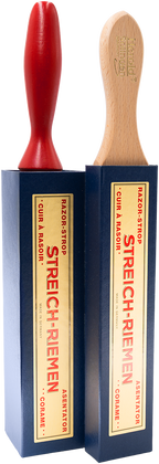 Streichriemen, 4-seitig - 3 Seiten Leder
