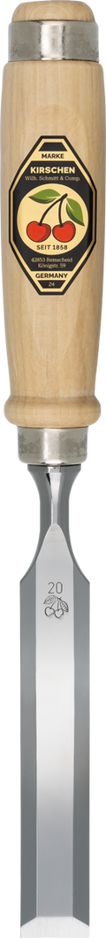 Stechbeitel mit Weißbuchenheft - geschwungene Form