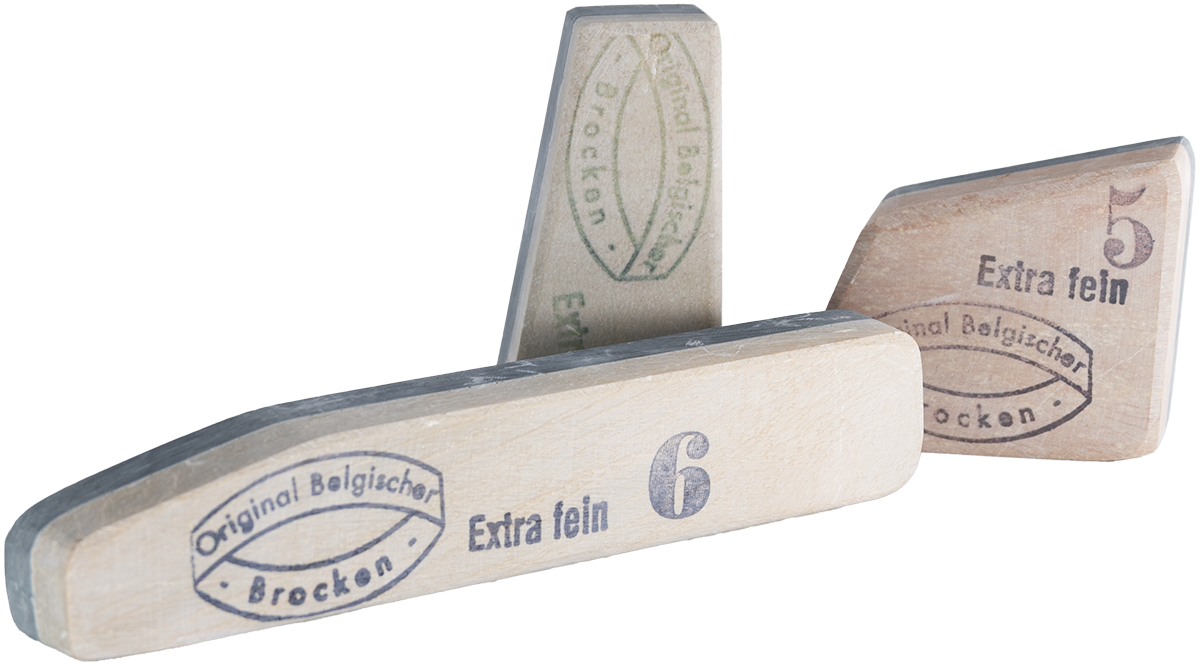 Abziehstein Belgischer Brocken, Körnung 5000/8000 - Größe 6, 35 cm²