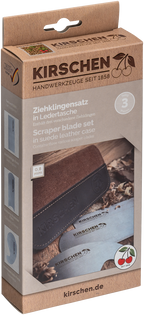 Ziehklingensatz, 3-teilig - In Veloursleder-Tasche