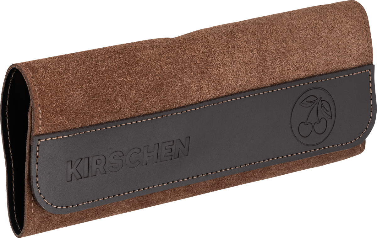 Ziehklingensatz, 4-teilig - In Veloursleder-Tasche, inkl. Ziehklingenstahl