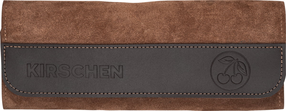 Ziehklingensatz, 4-teilig - In Veloursleder-Tasche, inkl. Ziehklingenstahl