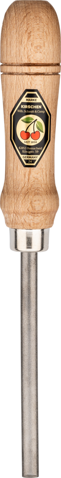 Ziehklingenstahl mit Rotbuchenheft, oval