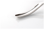 Kerbschnitzbeitel mit Rotbuchenheft - Stich 8, gebogen, mittlere Höhlung, Birnenform
