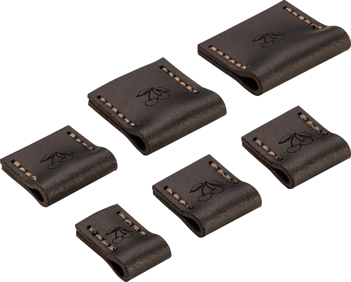 Leder-Schneidenschutzsatz, 6-tlg. - für Stechbeitelsatz 6-10-12-16-20-26