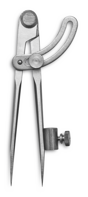 Bogenzirkel mit Bleistifthalter